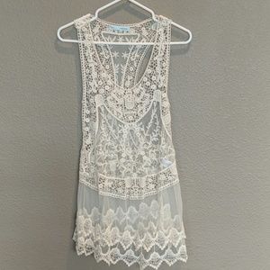 Maurice's Misses Overlay Crochet Top M